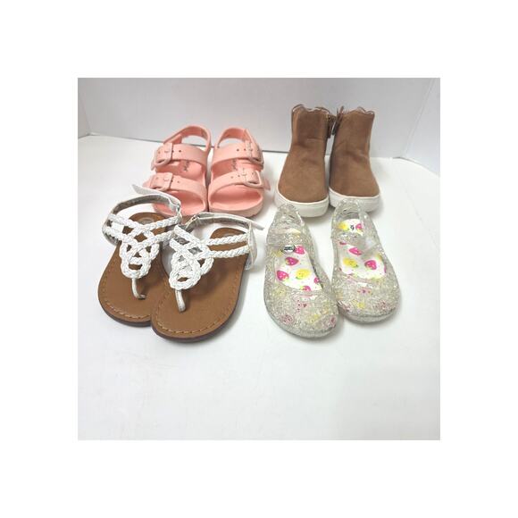 CROCS Other - Lot Of 4 Pairs Of Toddler Girls Sz 6 Shoes Sandals + Boots Excellent Condition